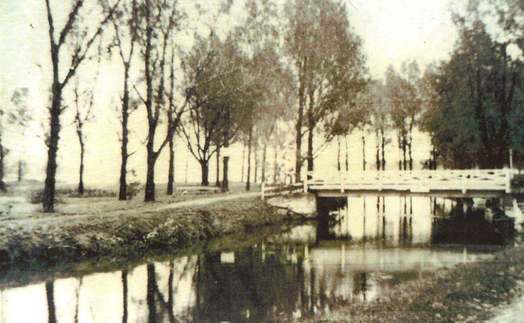 Beach Street Bridge and Beach C.1930