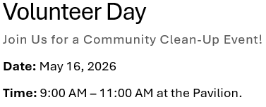 Read more about the article Volunteers Day!