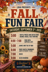 Read more about the article Fall Fun Fair – Sept 5th @ 3:00 PM